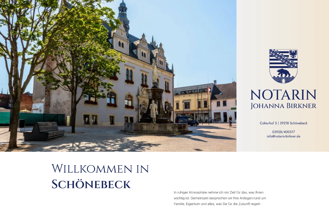 Beispiel‑Webseite Notarbüro 3