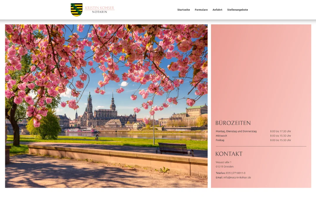 Beispiel‑Webseite Notarbüro 1